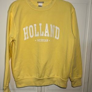 Holland, Michigan Crewneck, Size S, Made for the logo to be lightly distressed